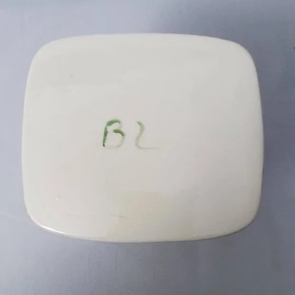 Hand Painted Ceramic Rose Square Pitcher Vase - Picture 6 of 7